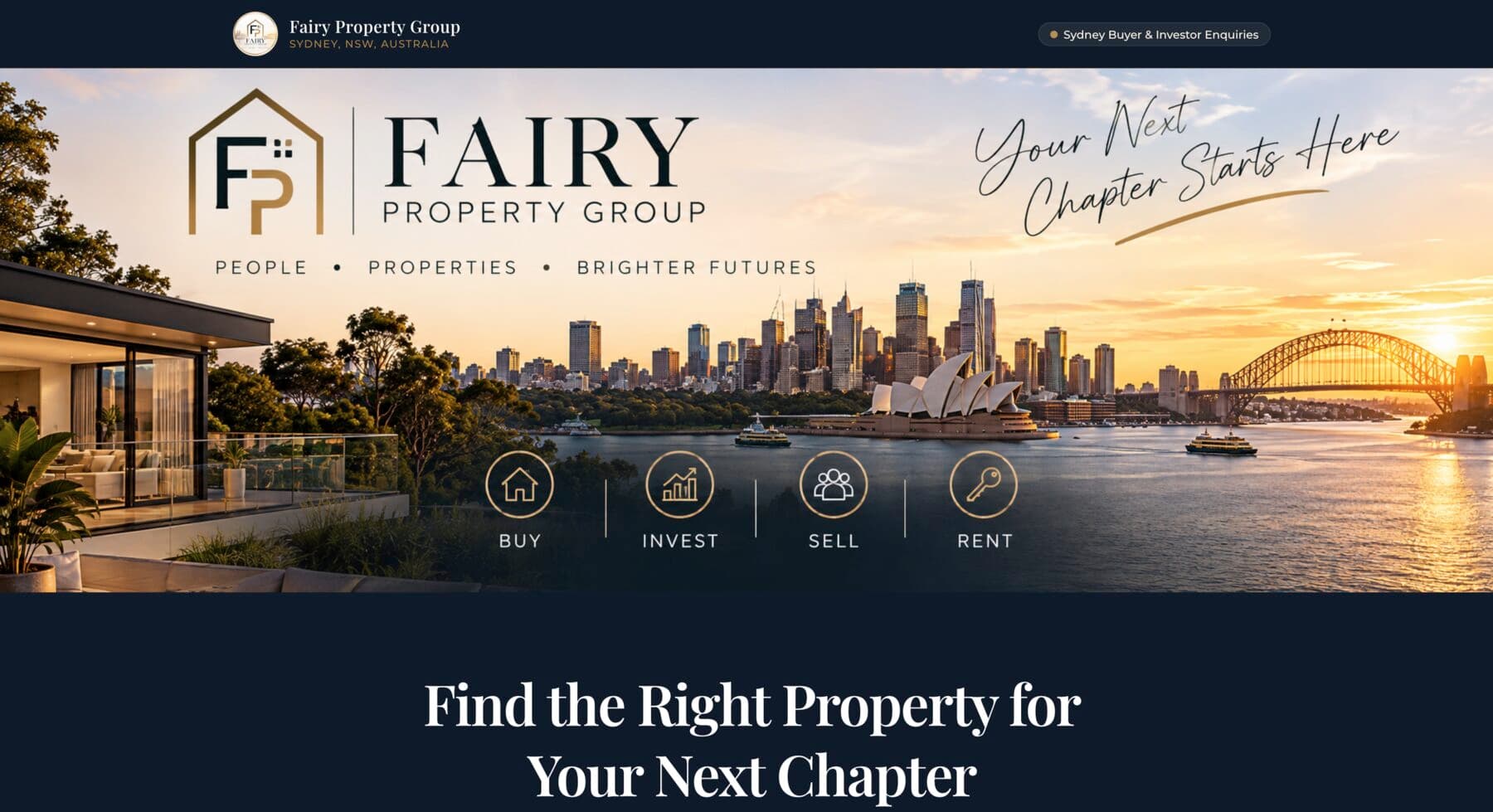 Fairy Property Group — buyer & investor enquiry funnel